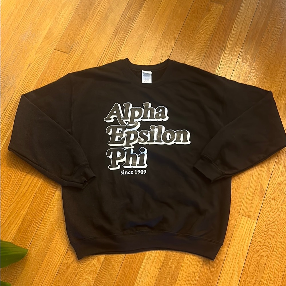 Alpha Epsilon Phi Black Sweatshirt Size Medium